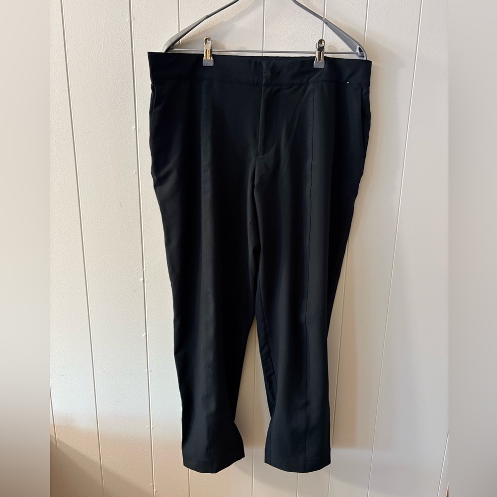 Mondetta Black Track Pants with Slim Fit and Wide Waistband Womens Size 14